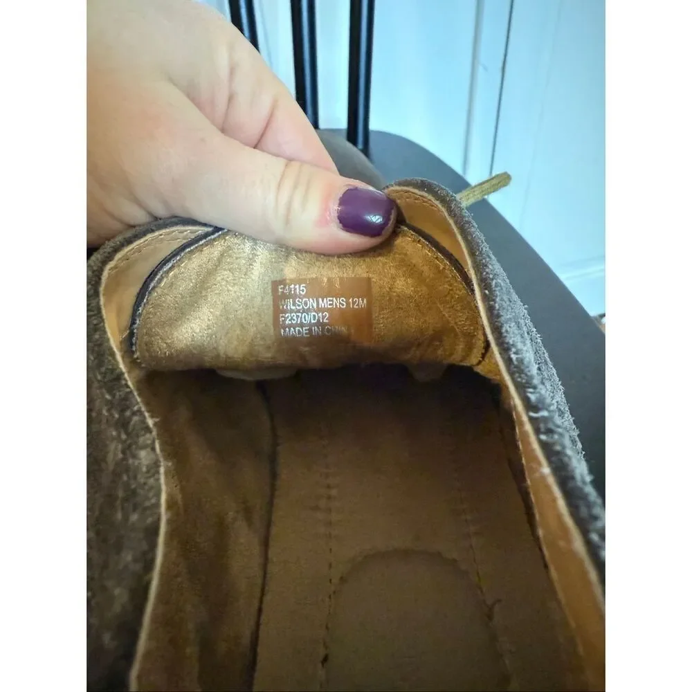 Calvin Klein Wilson grey suede Chukka boot shoe size 12